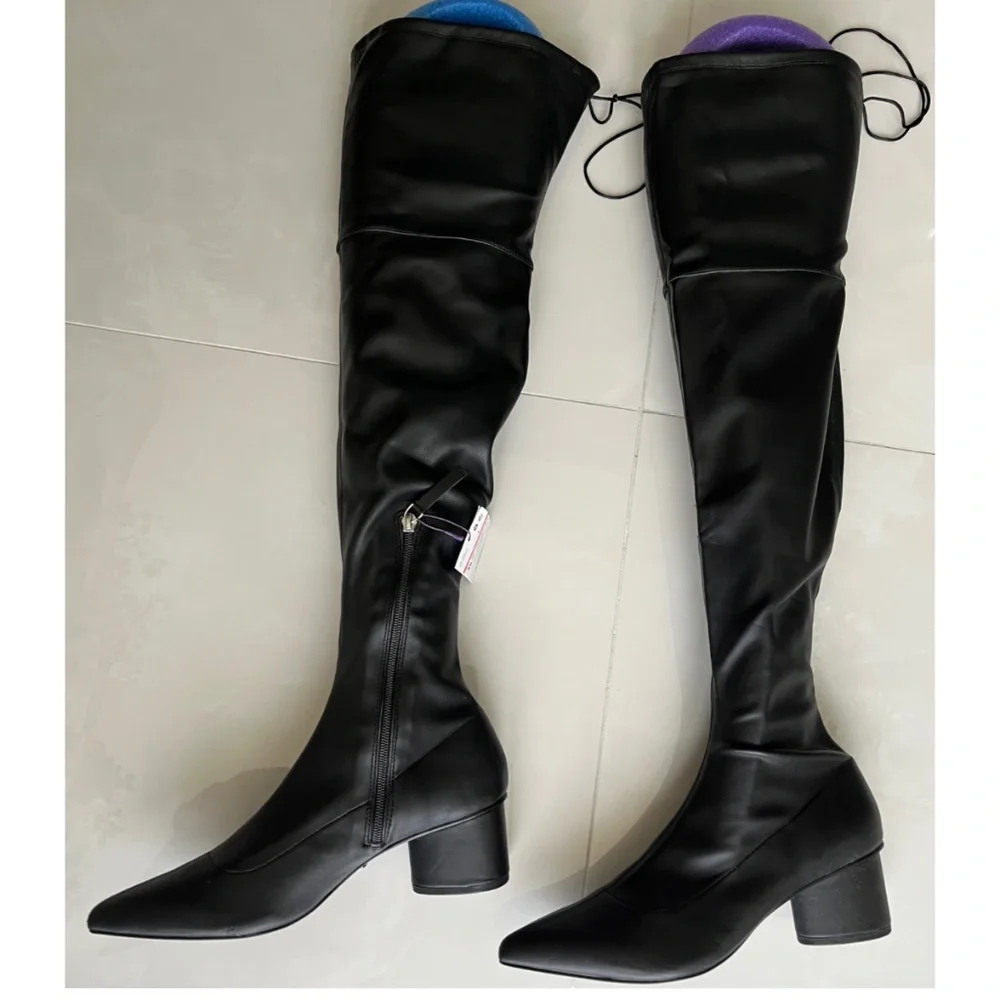 NWT | MANGO Over-the-Knee Wide Calf Boots | Sz 9